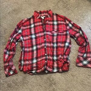 Women’s flannel pajama shirt